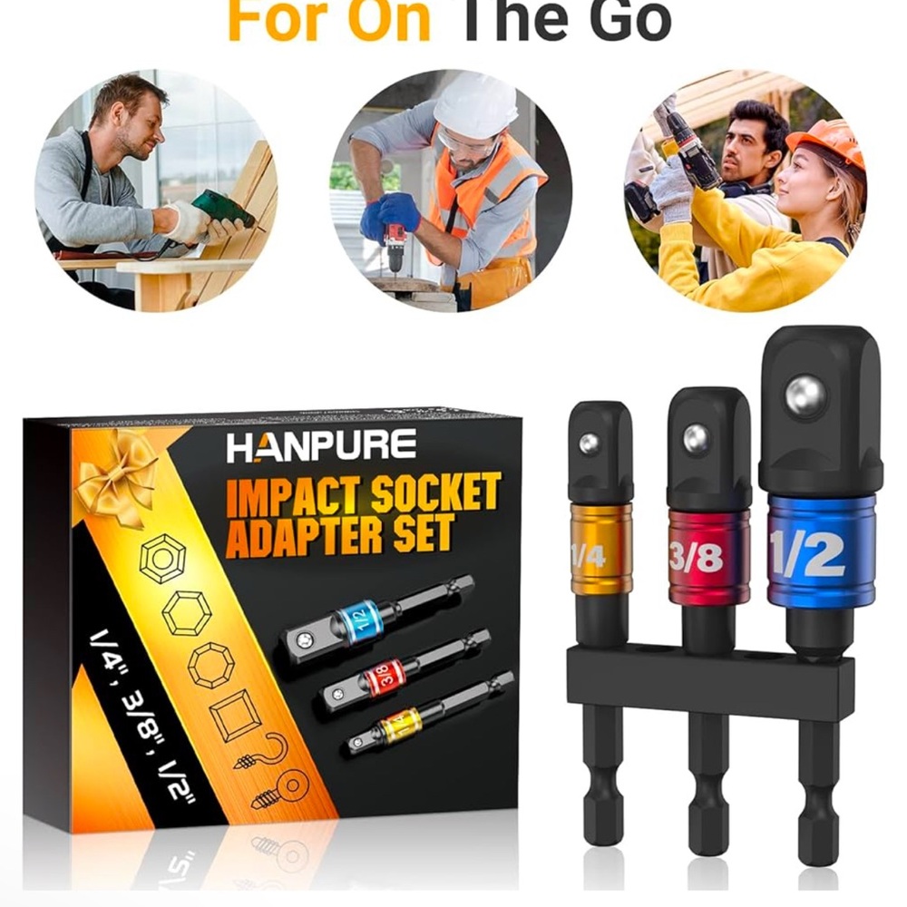 HANPURE Impact Socket Adapter Set